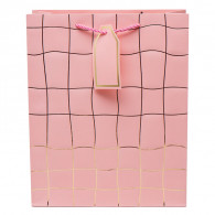 Sac Cadeau en Carton SOC65-13 Petit Modèle Rose