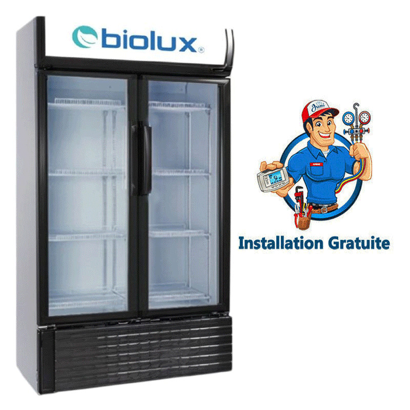 Réfrigérateur Vitrine Biolux M-VR65V 450 Litres Noir en Tunisie Réfrigérateur Vitrine Biolux M-VR65V 450 Litres Noir en Tunisie