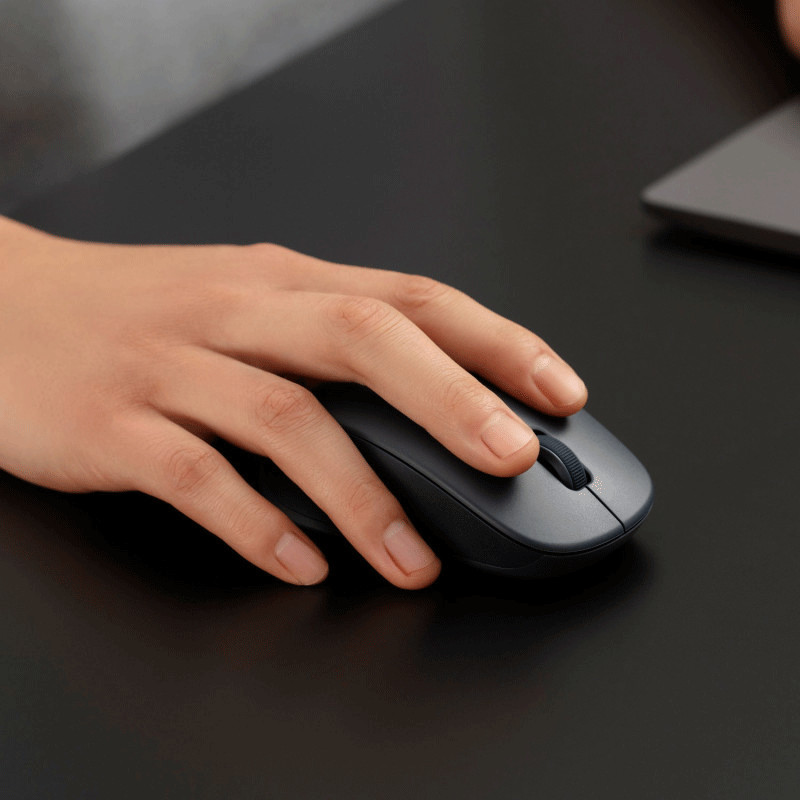 Souris Sans Fil Xiaomi Double Mode Mouse 2 Noir en Tunisie