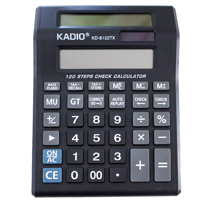Calculatrice Kadio Double Ecran 12 Chiffres Noir en Tunisie Calculatrice Kadio Double Ecran 12 Chiffres Noir en Tunisie