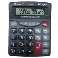 Calculatrice Kaikce KC-111-12 12 Chiffres Noir en Tunisie
