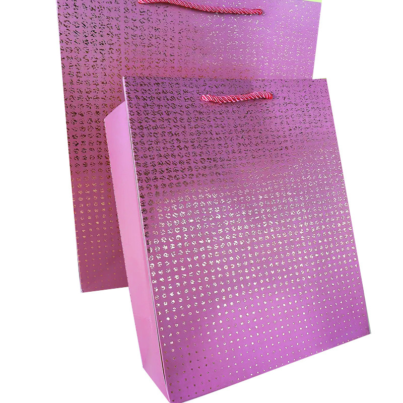 Sac Cadeau en Carton Moyen Modèle Rose en Tunisie