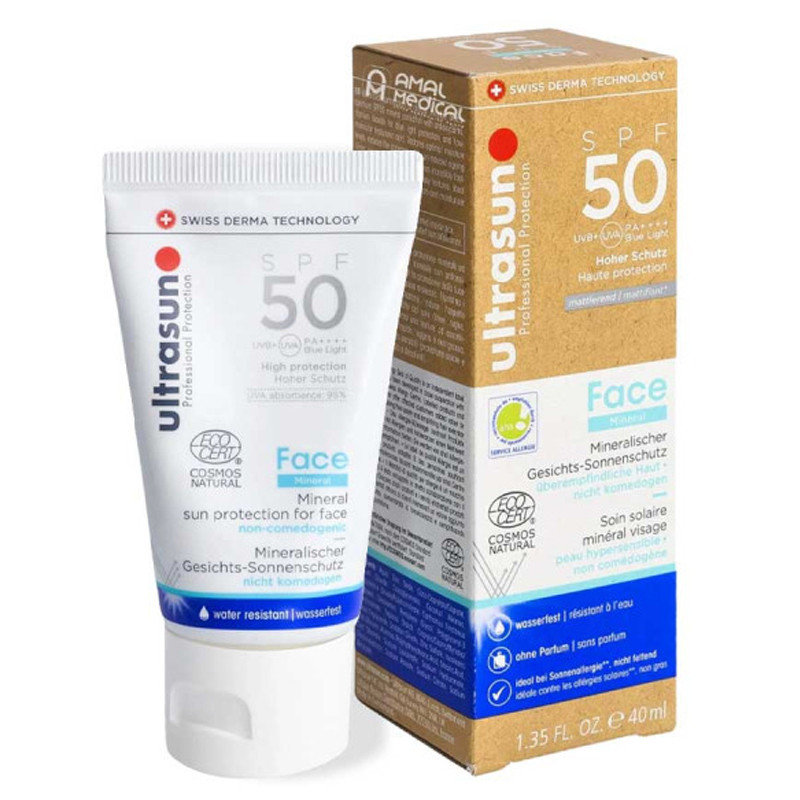 Ultrasun Écran Solaire Face Mineral SPF50 40 ML En Tunisie