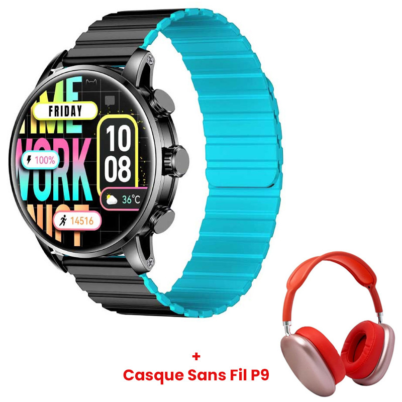 Montre Connectée Kieslect Smart Calling Watch Kr2 Noir en Tunisie Montre Connectée Kieslect Smart Calling Watch Kr2 Noir en Tunisie