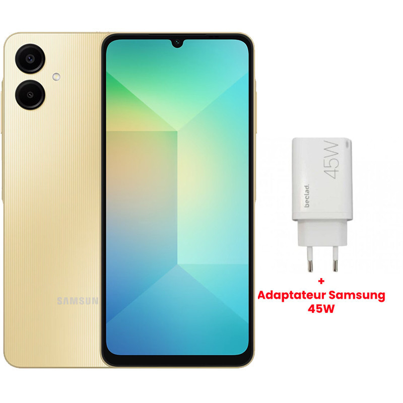 Smartphone Samsung Galaxy A06 6Go 128Go Gold Smartphone Samsung Galaxy A06 6Go 128Go Gold