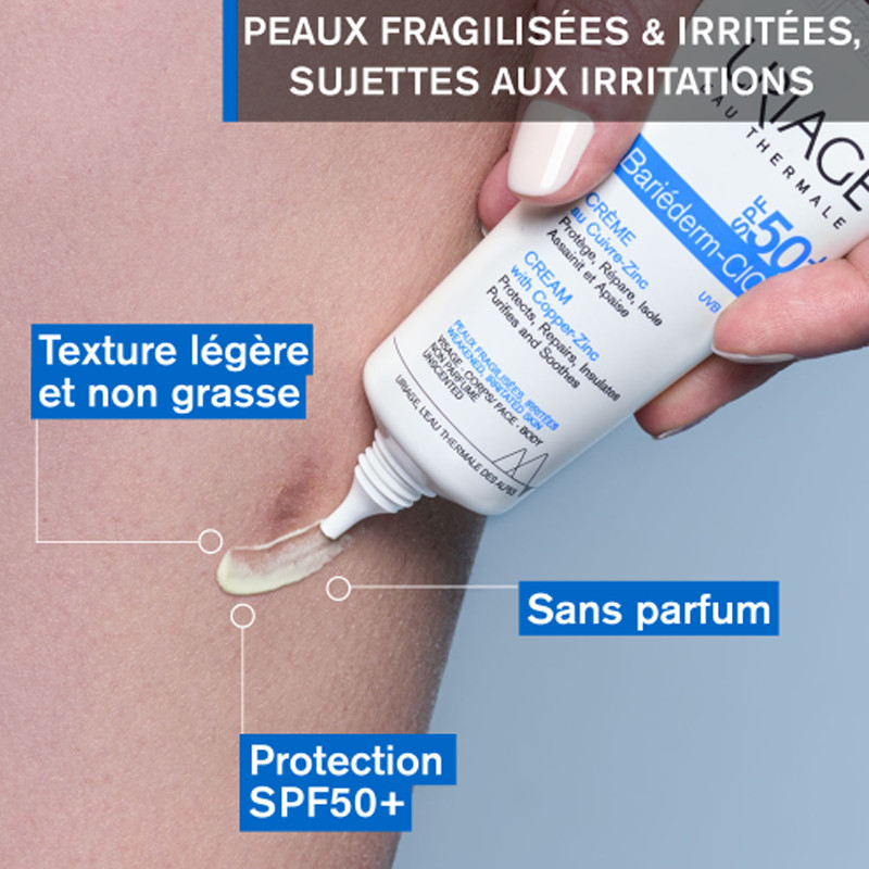 Uriage Bariéderm-Cica Crème Réparatrice SPF50+ 40ml En Tunisie