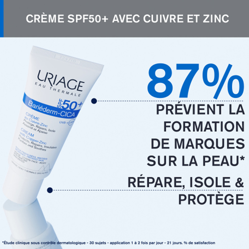 Uriage Bariéderm-Cica Crème Réparatrice SPF50+ 40ml En Tunisie