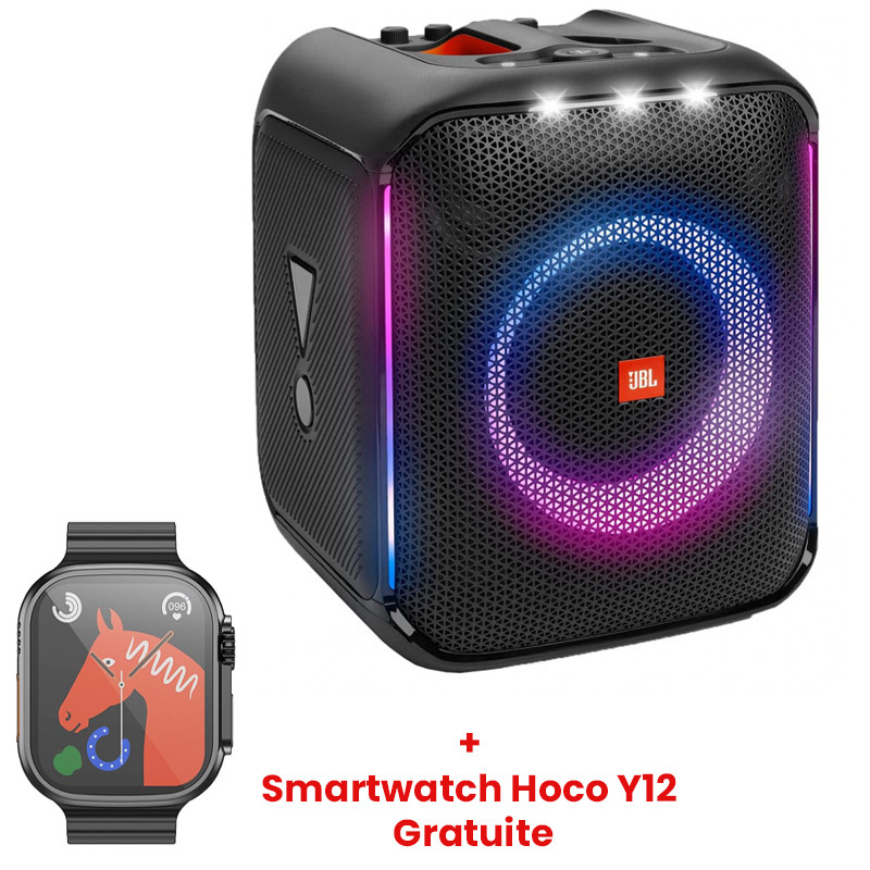 Haut Parleur Portable JBL Partybox Encore Essential Bluetooth Noir en Tunisie Haut Parleur Portable JBL Partybox Encore Essential Bluetooth Noir en Tunisie