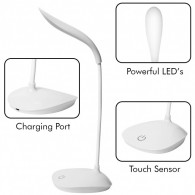 Lampe de Bureau Led Rechargeable Blanc en Tunisie Lampe de Bureau Led Rechargeable Blanc en Tunisie