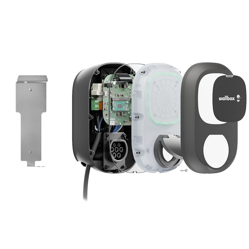 Borne De Recharge Véhicules Electriques Wallbox Pulsar Plus Socket 22 kW Noir En Tunisie