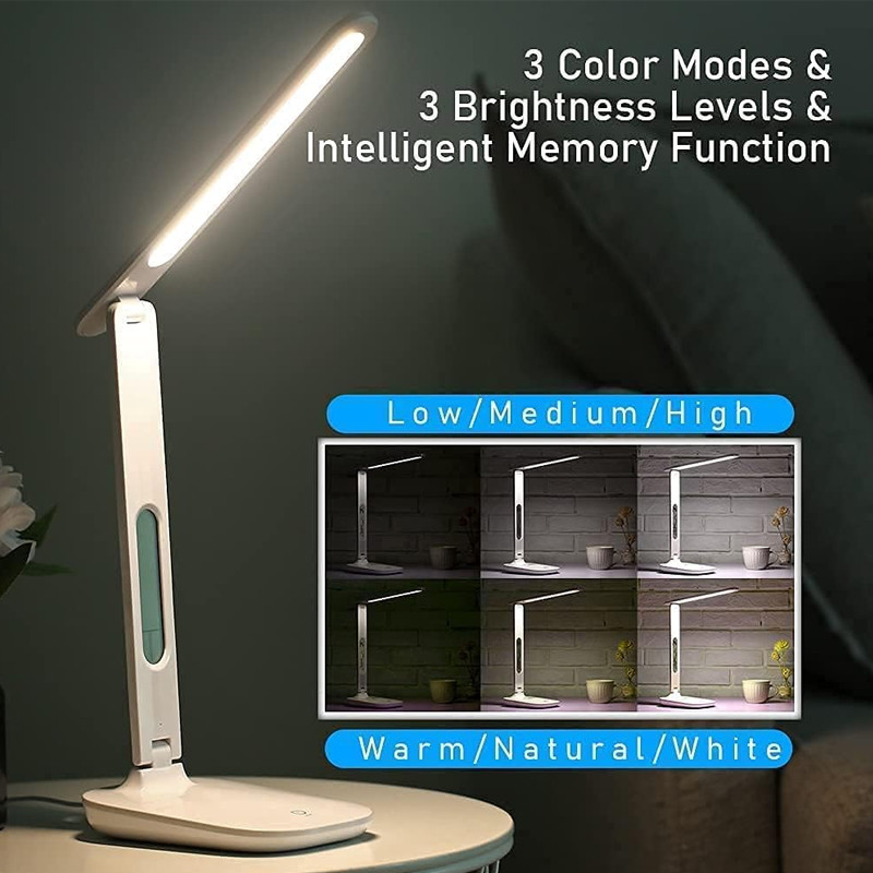 Lampe de Bureau LED Avec Ecran LCD Blanc en Tunisie
