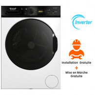 Machine à Laver Frontale Brandt BLF124QWBL Inverter 12Kg Blanc