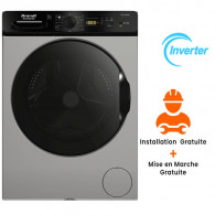 Machine à Laver Frontale Brandt BLF124QSBL Inverter 12Kg Silver