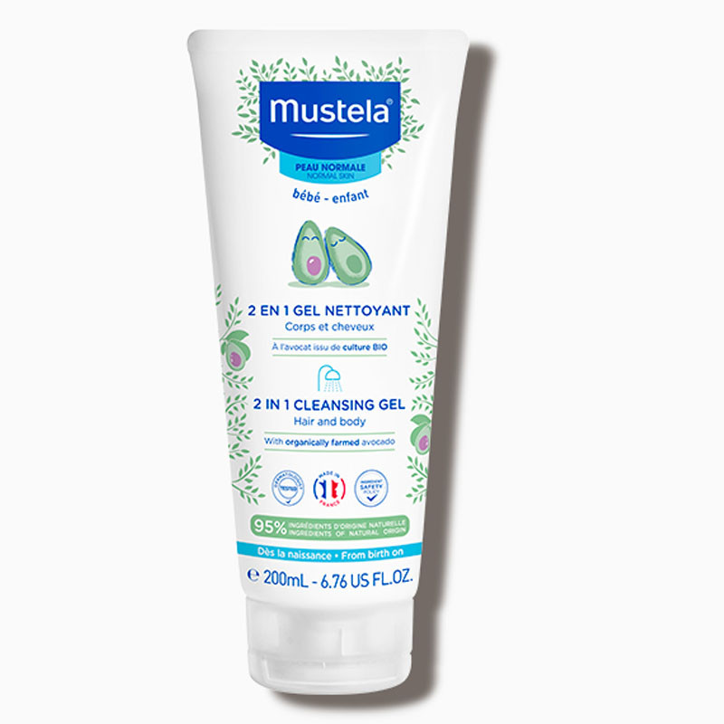 Gel Nettoyant Bébé 2en1 Mustela Corps Et Cheveux 200ml en Tunisie Gel Nettoyant Bébé 2en1 Mustela Corps Et Cheveux 200ml en Tunisie