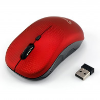 Souris Optique Sans Fil SBOX 6D WM-106R Avec Molette de Defilement Rouge