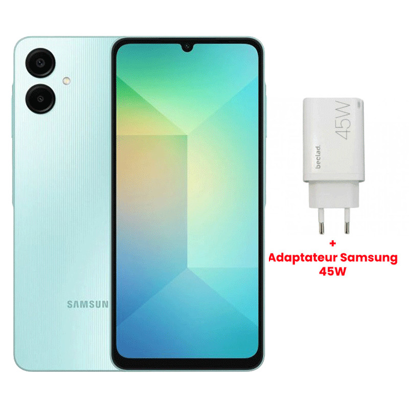 Samsung Galaxy A06 5G 4Go 64Go Vert en Tunisie Samsung Galaxy A06 5G 4Go 64Go Vert en Tunisie