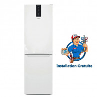 Réfrigérateur Combiné de la marque Whirlpool W7X82OW 6é Sens et de capacité 360 Litres, Couleur Blanc