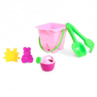 Seau De Plage Château Sotufab 6 Pièces Rose