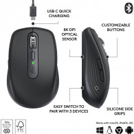 Souris Sans Fil Logitech MX Anywhere 3S Noir En Tunisie