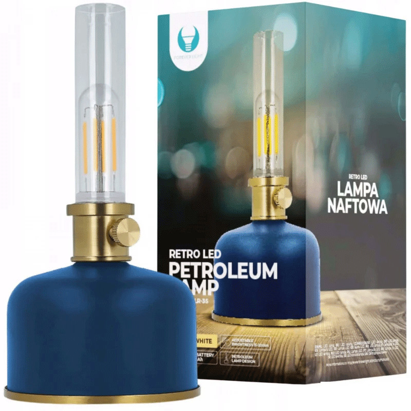 Lampe Led Rétro à Pétrole Forever Light FLR-35 Bleu en Tunisie Lampe Led Rétro à Pétrole Forever Light FLR-35 Bleu en Tunisie