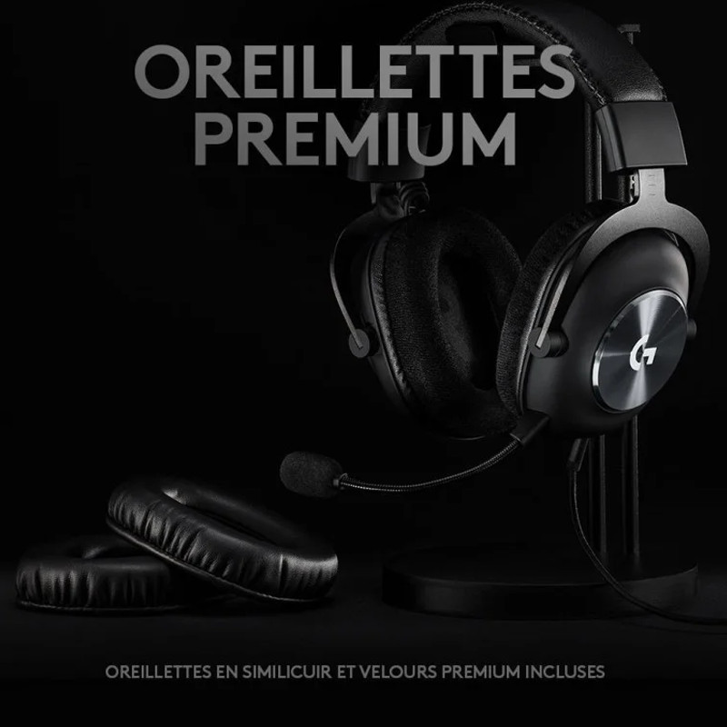 Casque Gamer Logitech Pro X Noir En Tunisie
