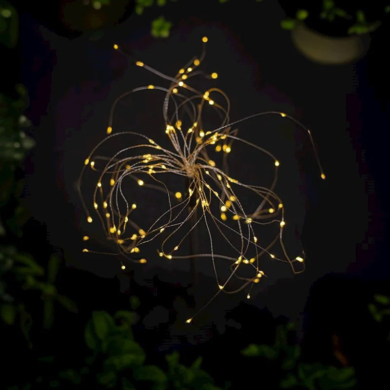 Lampe Solaire Led Forever Light Feux d’artifice FLS-90 Noir en Tunisie