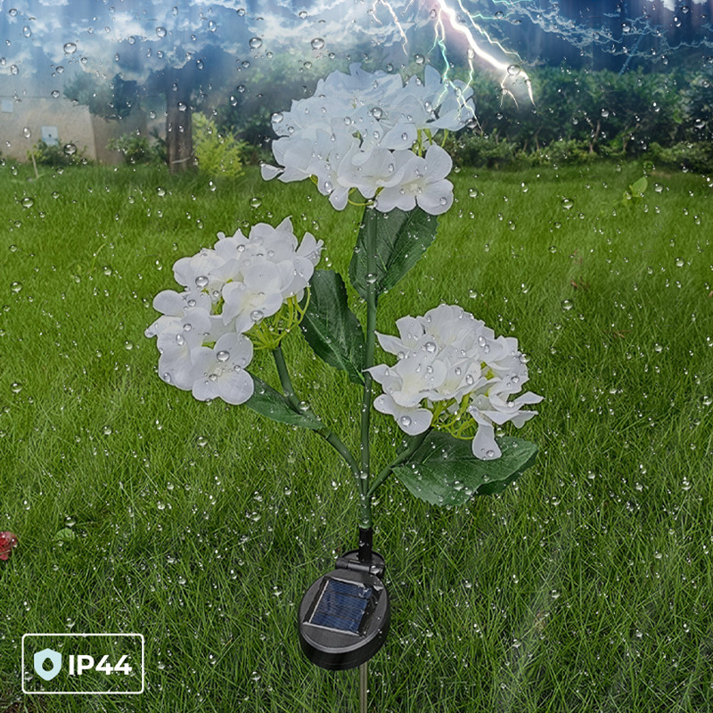 Lampe Solaire Led Forever Light FLS-93 Hortensias Blanc en Tunisie