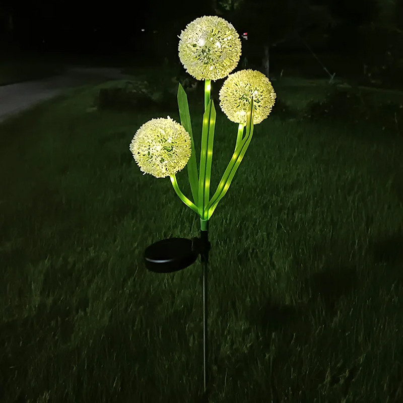 Lampe Solaire Led Forever Light  Fleur d’Ail Blanc en Tunisie