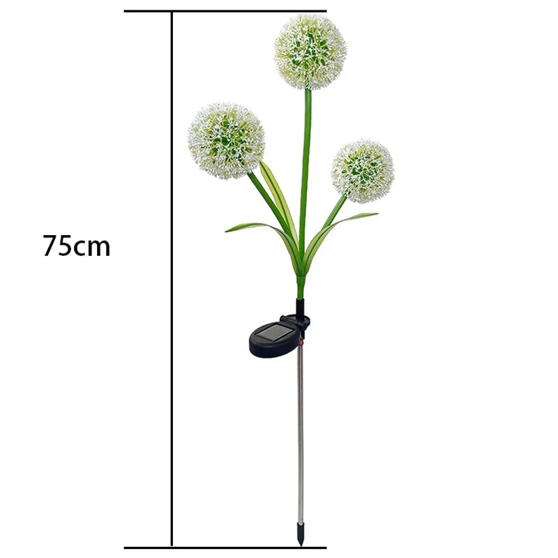 Lampe Solaire Led Forever Light  Fleur d’Ail Blanc en Tunisie