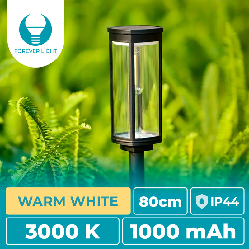 Lampe Solaire Led Forever Light Pole Classic Noir en Tunisie