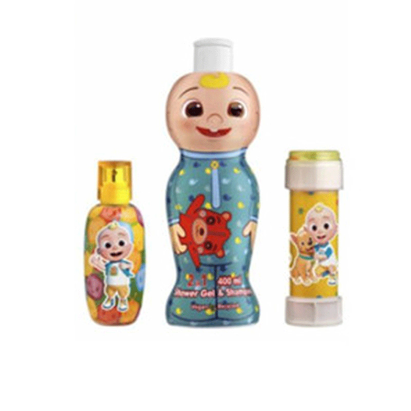 Coffret Enfants Cocomelon Eau de Toilette+ Gel Douche et Shampoing 2en1+ Bulles de Savon en Tunisie