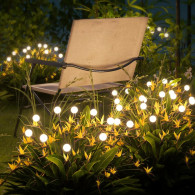 Lampe Solaire Led Forever Light Lucioles x10 Noir en Tunisie