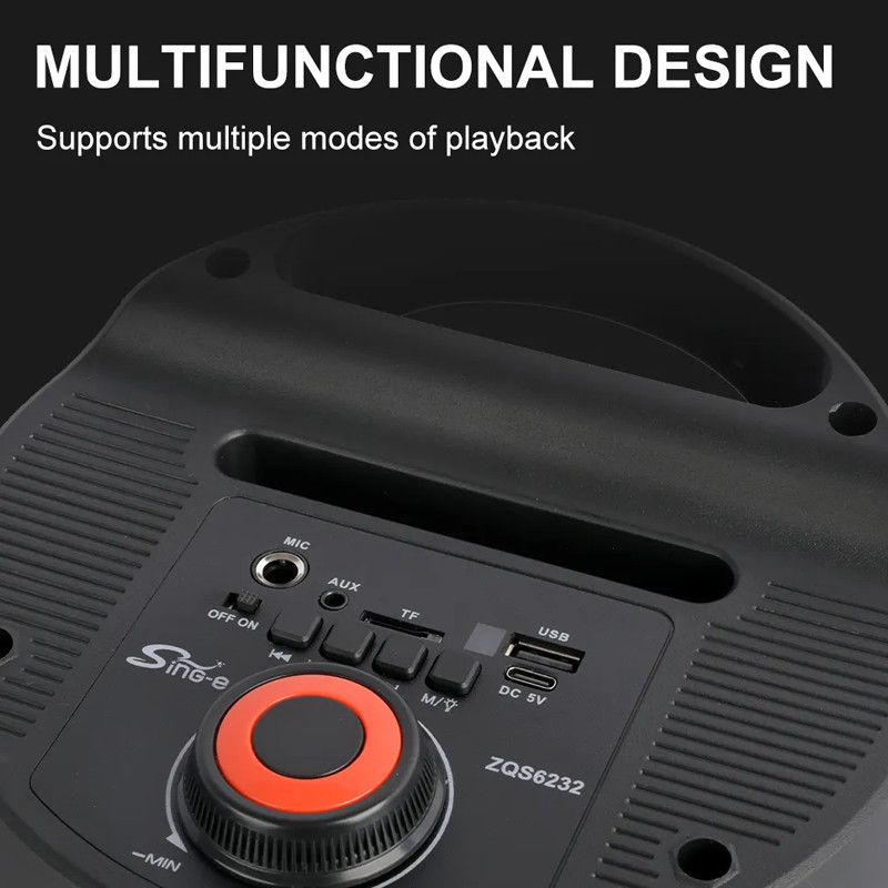 Haut Parleur Bluetooth ZQS6232 20W Noir En Tunisie