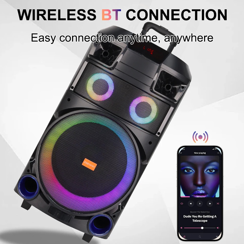 Haut Parleur Bluetooth ZQS12151 Avec Micro Noir En Tunisie