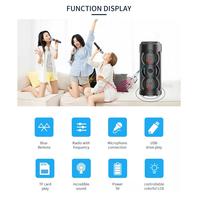 Haut Parleur Bluetooth ZQS4243 Noir En Tunisie