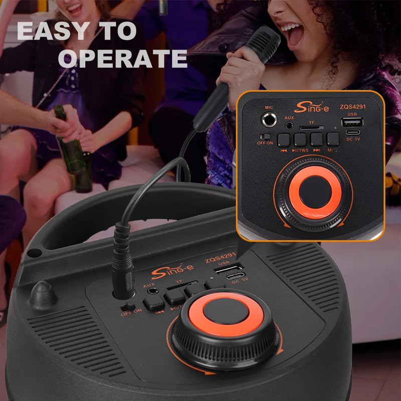 Haut Parleur Bluetooth ZQS4291 Noir En Tunisie