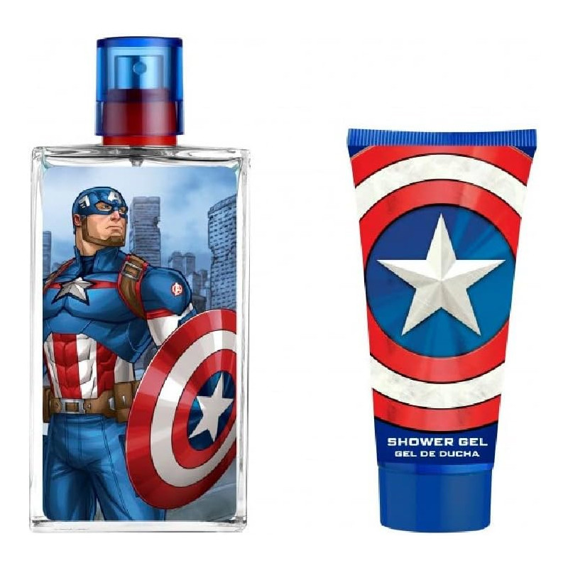 Coffret Enfants Air val Captain America Parfum 100Ml + Gel Douche 300Ml En Tunisie