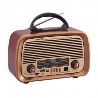 Radio Fm Bluetooth NS-8128 Rouge Contour Gold en Tunisie