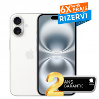Apple iPhone 16 128Go 5G Blanc en Tunisie