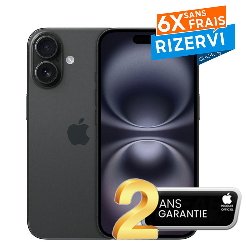 iPhone 16 128Go 5G Noir En Tunisie iPhone 16 128Go 5G Noir En Tunisie