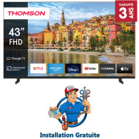 TV Thomson 43" 43FG2S14 FHD Google Tv Noir en Tunisie