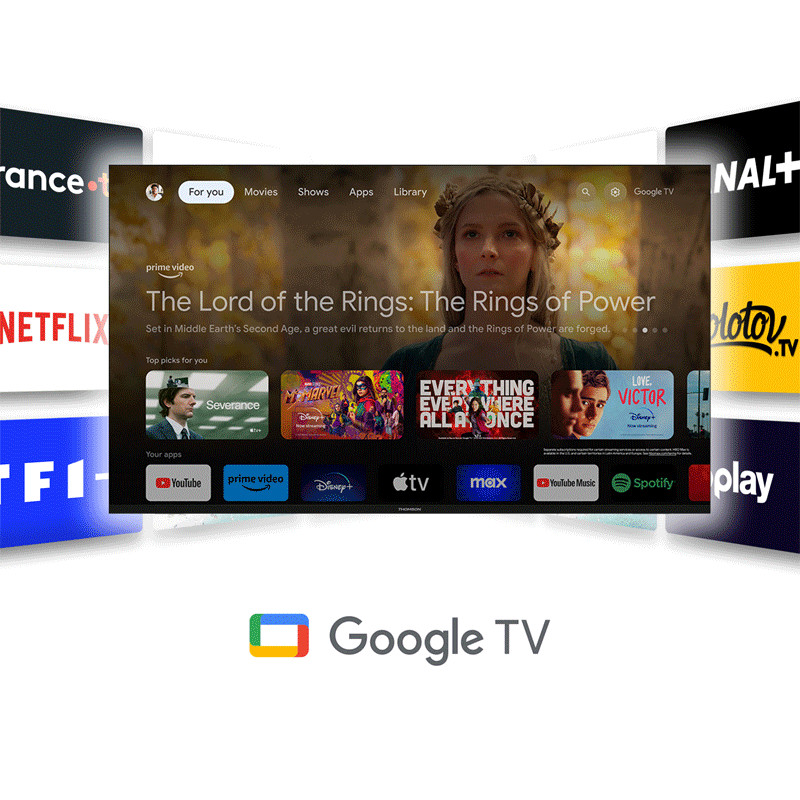 TV Thomson 43" 43QG5C14 QLED Google Tv Noir en Tunisie