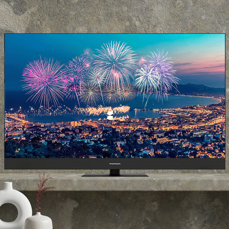 Tv Thomson 43" 43QG6C14 QLED Plus Google Tv Noir en Tunisie