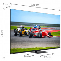 Tv Thomson 55" 55QG7C14 QLED Pro Google Tv Noir en Tunisie