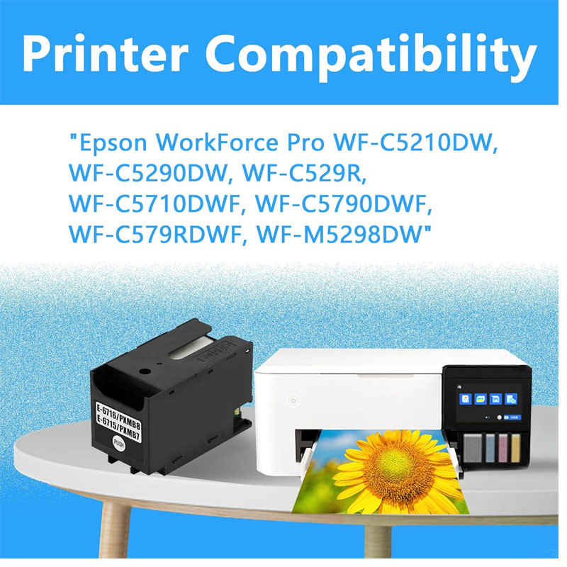 Box de Maintenance Adaptable Epson T6716 Noir en Tunisie