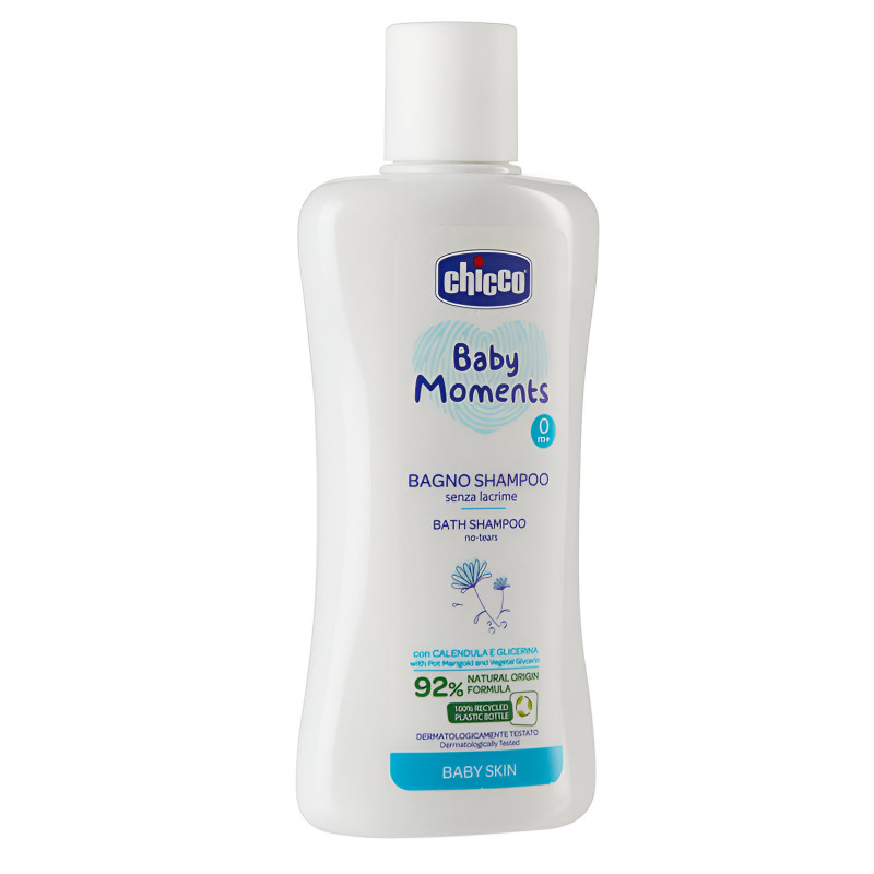 Shampoing & Gel Douche 2En1 Chicco Baby Moment 200ml En Tunisie