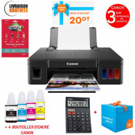 Imprimante Canon Jet D'encre Multifonction 3En1 G2410 Couleur Noir