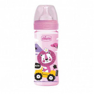 Coffret Bébé Chicco Biberon Well Being Rose