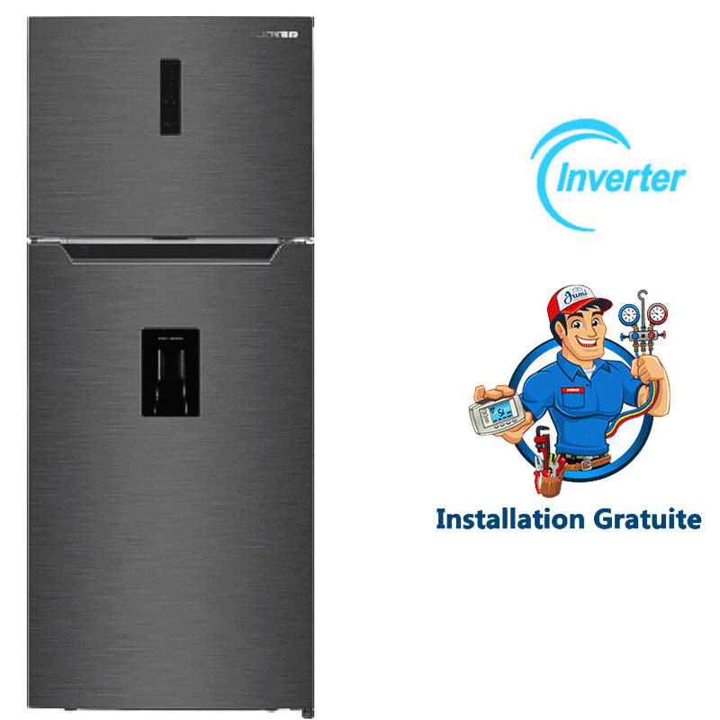 Réfrigérateur Joker WR-4385HBX 430L Inverter NoFrost Inox en Tunisie Réfrigérateur Joker WR-4385HBX 430L Inverter NoFrost Inox en Tunisie