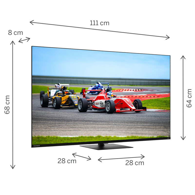 TV Thomson 50" 50QG7C14 QLED Plus Google Tv Noir en Tunisie